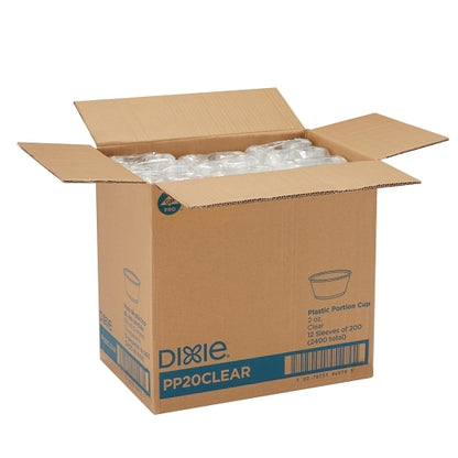 Dixie 2 Ounce Clear Portion Cup, 12 x 200 ct Case - DOT product image 7