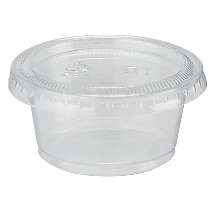 Dixie 2 Ounce Clear Portion Cup, 12 x 200 ct Case - Plates Bowls