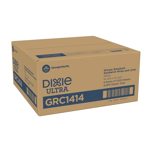 Quik-Rap Highly Grease-Resistant HIGHLY GREASE RESISTANT SANDWICH PAPER 14X14, 4 x 1000 ct Case - DOT product image 7