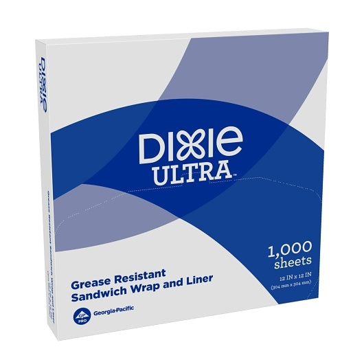 Dixie Ultra HIGHLY GREASE RESISTANT SANDWICH PAPER 12" X 12" X 2.5" WHITE, 5 x 1000 ct Case - DOT product image 3