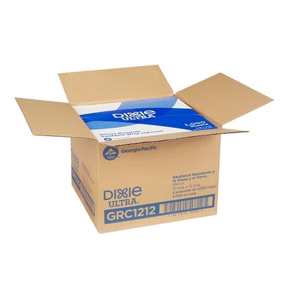 Dixie Ultra HIGHLY GREASE RESISTANT SANDWICH PAPER 12" X 12" X 2.5" WHITE, 5 x 1000 ct Case - DOT product image 4
