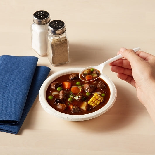Dixie Medium Weight Polypropylene Individually Wrapped White Teaspoon, 1 x 1000 ct Case - Plates Bowls