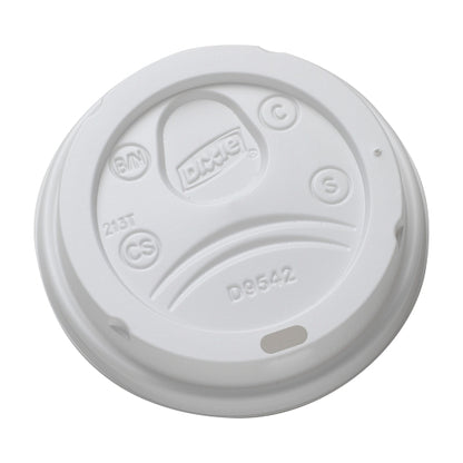 Dixie White Lid Fits Perfectouch 10 and 20 Ounce Paper Hot Cup, 10 x 100 ct Case - DOT product image 3