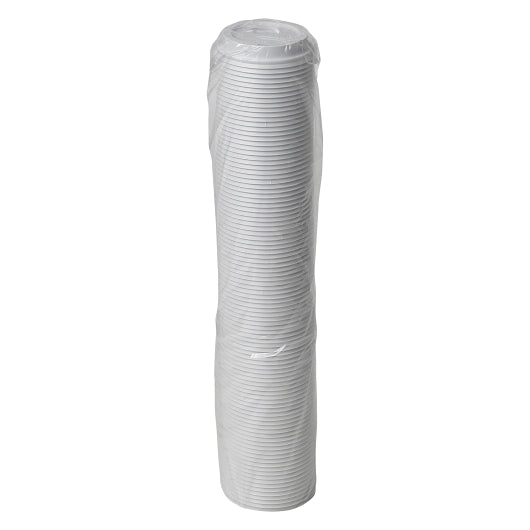 Dixie White Lid Fits Perfectouch 10 and 20 Ounce Paper Hot Cup, 10 x 100 ct Case - Disposable Cups & Lids
