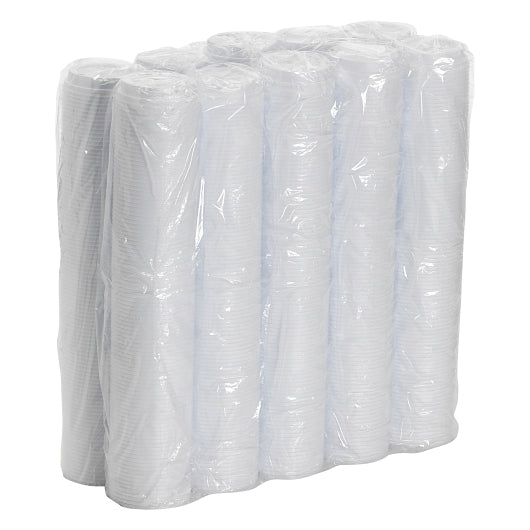 Dixie White Lid Fits Perfectouch 10 and 20 Ounce Paper Hot Cup, 10 x 100 ct Case - DOT product image 2