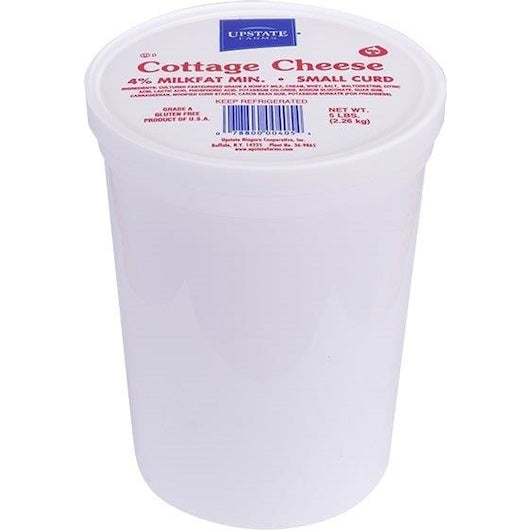 Upstate Niagara Percent 4% Small Curd Cottage Cheese, 4 x 5 lb Case - DOT product image 2