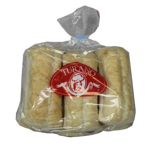 Turano 6" Par-Baked Hearth French Sandwich Roll, 12 x 6 x 3 oz Case - Breads, Rolls & Buns