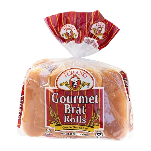 Turano Baking Gourmet Bratwurst Hot Dog Bun, Golden Bun With Glaze (2 OZ, 96 Pk) - DOT product image 1