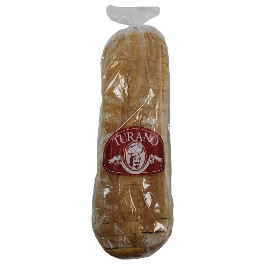 Turano 16" Sliced Bruschetta Bread, 12 x 22 oz Case - Condiments & Sauces