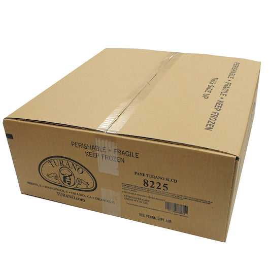 Turano Pane Sliced 10.5 Inch Loaf, 8 x 32 oz Case - GS1 closed shipping case image