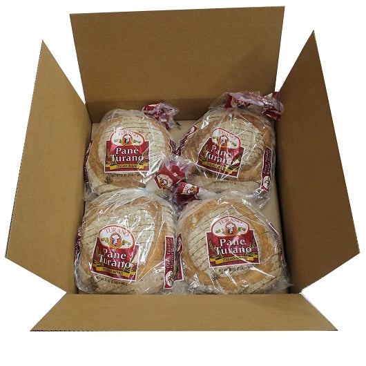 Turano Pane Sliced 10.5 Inch Loaf, 8 x 32 oz Case - GS1 open-case image