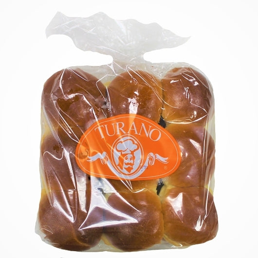 Turano Sliced Mini Brioche Burger Bun, 12 x 18 x 1.2 oz Case - Front/center packaged product image