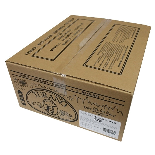 Turano 4.5 Inch Classic Sliced Bun, 80 x 3.5 oz Case - DOT product image 5