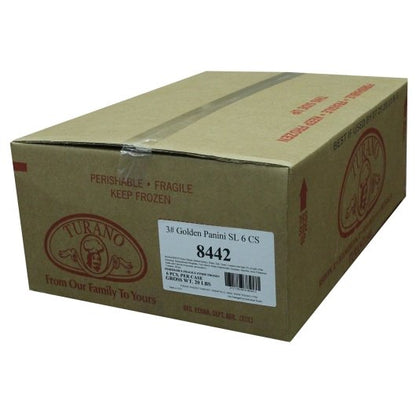 Turano Sliced Golden Panini Loaf, 6 x 48 oz Case - GS1 closed shipping case image