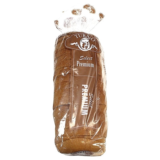 Turano Select Premium White Pan 5/8"" Slice Sour Bread, 12 x 32 oz Case - Breads, Rolls & Buns