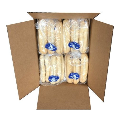 Turano 12 Inch French Sub Roll, 8 x 6 x 5.5 oz Case - DOT product image 3