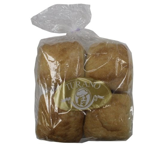 Turano 4.5 Inch Ciabatta Square Bun, 64 x 4 oz Case - Breads, Rolls & Buns