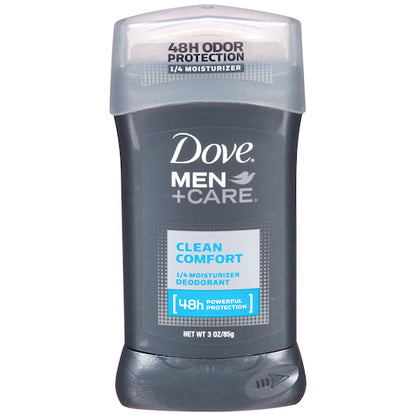 Dove Clean Comfort Deodorant Stick, 2 x 6 x 85 fl oz Case - Front/center packaged product image