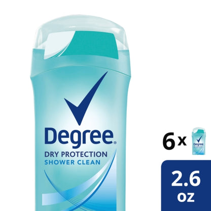 Degree Women's Shower Clean Antiperspirant & Deodorant 2.6oz 6Count (PACK OF 2) - DOT product image 5
