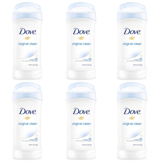 Dove Women's All Day Original Clean Anti-Perspirant Deodorant Stick, 2 x 6 x 2.6 fl oz Case - DOT product image 4