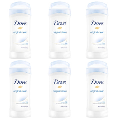 Dove Women's All Day Original Clean Anti-Perspirant Deodorant Stick, 2 x 6 x 2.6 fl oz Case - DOT product image 4