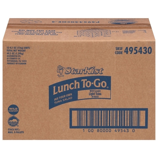 Starkist Kit Lunch To-Go Chunk Light, 12 x 4.1 oz Case - DOT product image 8