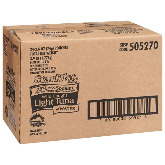 Starkist Reduced Sodium Chunk Light Tuna In Water, 24 x 2.6 oz Case - DOT product image 5