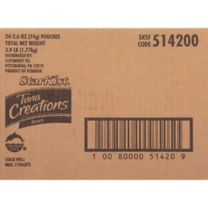 Starkist Tuna Creations Ranch, 24 x 2.6 oz Case - DOT product image 6