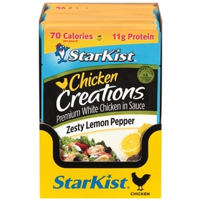Starkist Lemon Pepper Chicken Creations Pouch, 12 x 2.6 oz Case - DOT product image 3