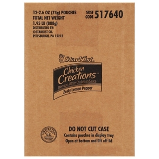Starkist Lemon Pepper Chicken Creations Pouch, 12 x 2.6 oz Case - DOT product image 4