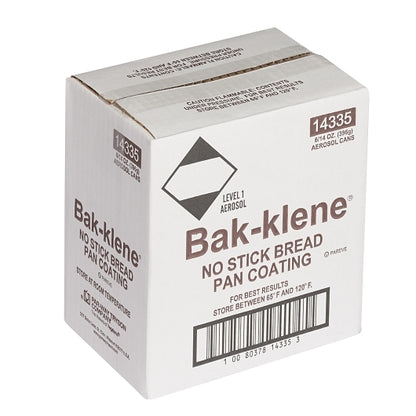 Bakers Klene Bread Pan Coating Case, 6 x 14 oz Case - Alternate product angle or state