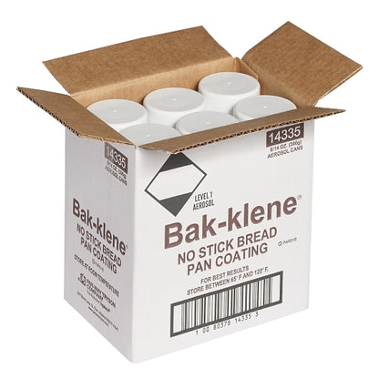 Bakers Klene Bread Pan Coating Case, 6 x 14 oz Case - GS1 open-case image