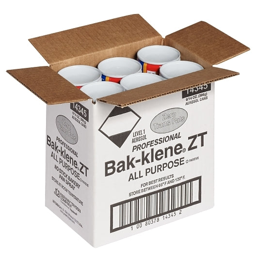 Bak Klene ZT All Purpose Zt Bakery Spray Case, 6 x 14 oz Case - GS1 open-case image