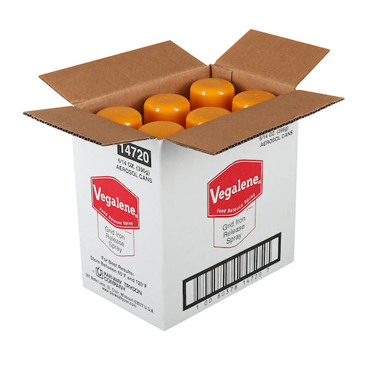 Vegalene Grid Iron Release And Pan Spray, 6 x 14 oz Case - GS1 open-case image