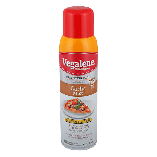 Vegalene Zesty Garlic Mist Seasoning Spray Case, 6 x 17 oz Case - Front/center packaged product image
