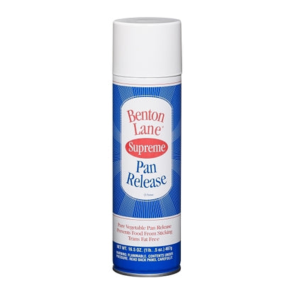 Benton Lane Supreme All Vegetable Pan Spray Aerosol, 6 x 16.5 oz Case - Pantry Ingredients