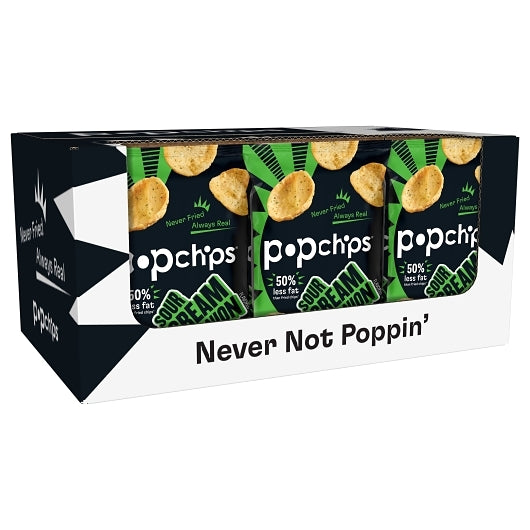 Popchips Avocado Oil Sour Cream & Onion Popped Potato Chips, 12 x 1 each Case - DOT product image 3