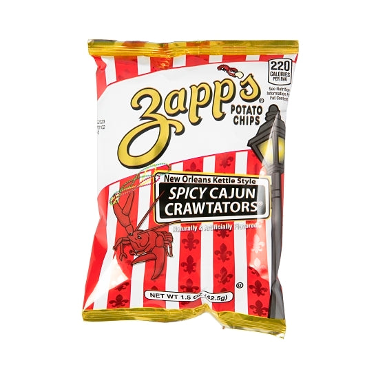 Zapp's Potato Chips Cajun Crawtator Chips, 60 x 1.5 oz Case - DOT product image 7