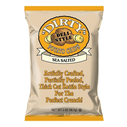 Dirty Sea Salt Potato Chips, 25 x 2 oz Case - Snacks