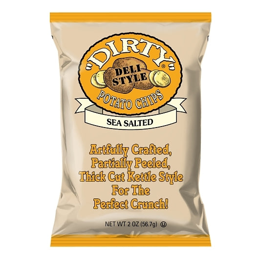 Dirty Sea Salt Potato Chips, 25 x 2 oz Case - Snacks