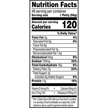 Kelloggs Black Bean Veggie Burger Patties, 48 x 3.4 oz Case - DOT product image 6