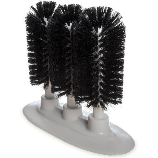 Carlisle 8 Inch Triple Glass Washer Brush, 1 x 1 each Case - Kitchen Smallware