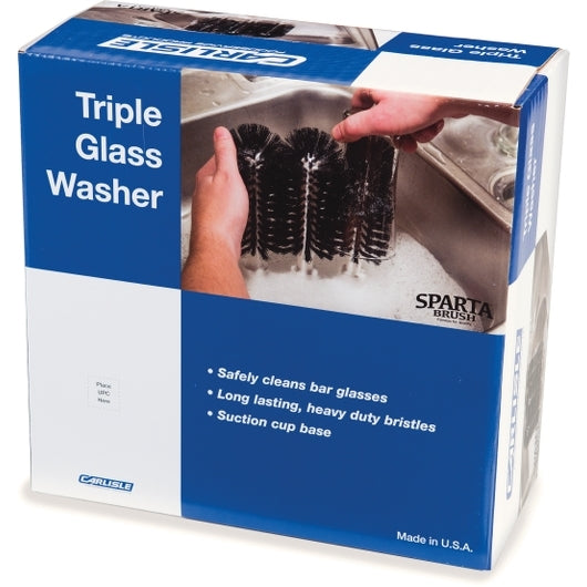 Carlisle 8 Inch Triple Glass Washer Brush, 1 x 1 each Case - DOT product image 5