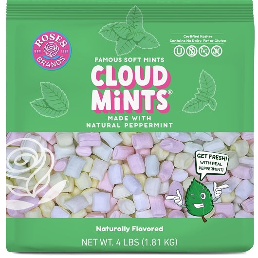 Roses Brands Gluten Free Fat Free Pastel Mints Bag, 6 x 4 lb Case - DOT product image 2