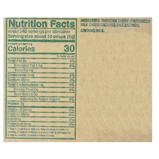 Fresh Gourment Parmesan CHEESE CRISPS, 6 x 200 GR Case - DOT product image 7