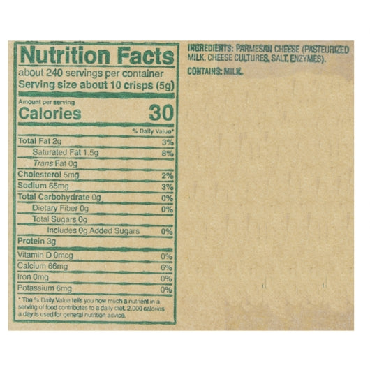Fresh Gourment Parmesan CHEESE CRISPS, 6 x 200 GR Case - DOT product image 8