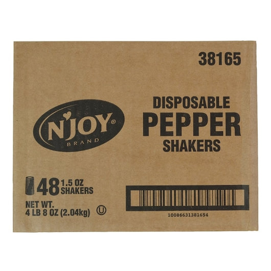 Njoy Disposable Pepper Shaker, 48 x 1.5 oz Case - DOT product image 6