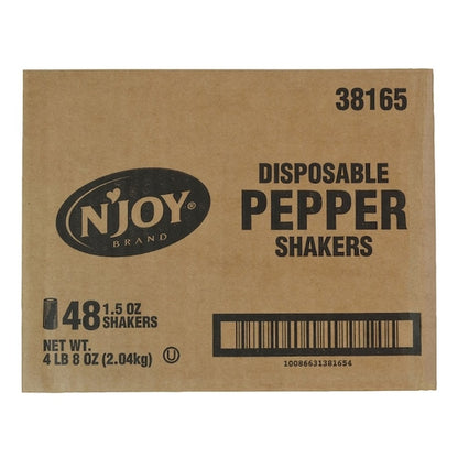 Njoy Disposable Pepper Shaker, 48 x 1.5 oz Case - DOT product image 6