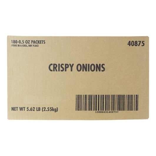 Fresh Gourmet Crispy Onions Salad Topping Single Serve, 180 x 0.5 oz Case - DOT product image 5