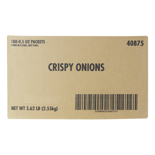 Fresh Gourmet Crispy Onions Salad Topping Single Serve, 180 x 0.5 oz Case - DOT product image 6